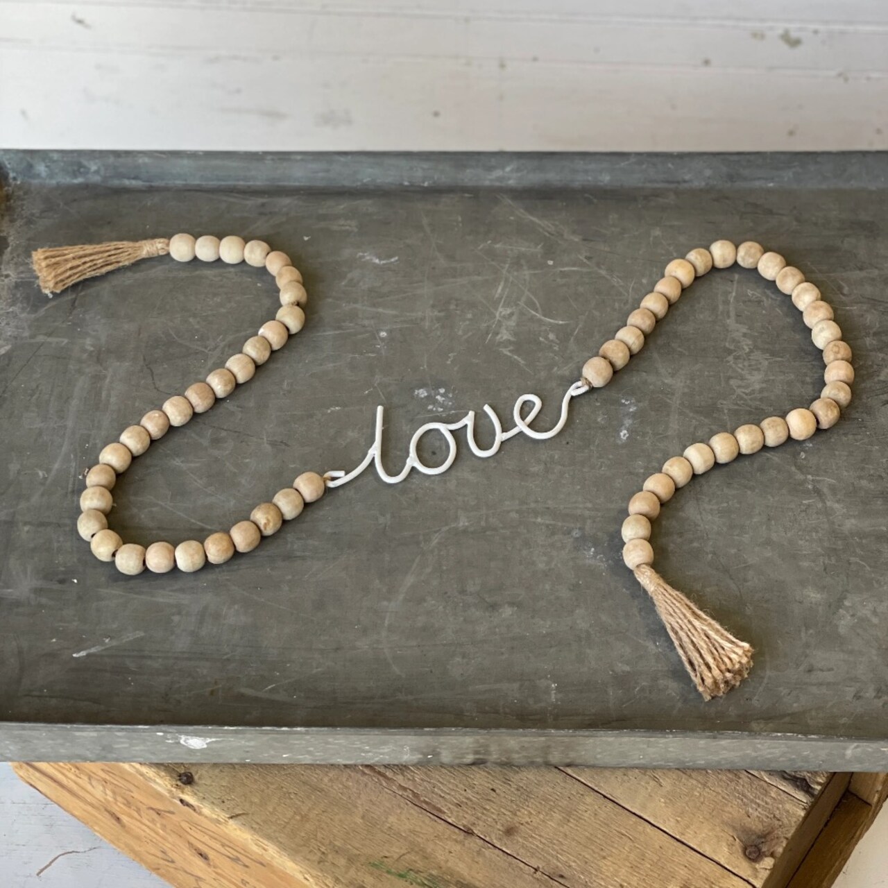 Bead Garland - LOVE - Holiday, Wedding & Everyday Home Décor - Holiday Tree